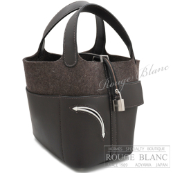 エルメス　ピコタンロックPM/18　ゴーチーム　エベンヌ　フェルト×スイフト　シルバー金具 【新品】 HERMES Picotan lock PM/18 Go team Ebene Felt×Swift Silver Buckle【NEW】