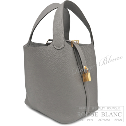 エルメス　ピコタンロックPM/18　グリメイヤー　トリヨンクレマンス　ゴールド金具　【新品】　HERMES Picotin lock PM/18 Gris meyer Taurillon Clemence Gold Buckle 【NEW】