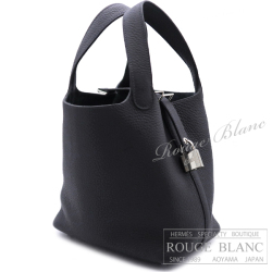 エルメス　ピコタンロックPM/18　ブルーインディゴ　トリヨンクレマンス　シルバー金具 【新品】 HERMES Picotin lock PM/18 Bleu indigo Taurillon Clemence Silver Buckle 【NEW】