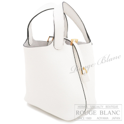 エルメス　ピコタンロックPM/18　ニューホワイト　トリヨンクレマンス　ゴールド金具　【新品】　HERMES Picotin lock PM/18 New white Taurillon Clemence Gold Buckle 【NEW】