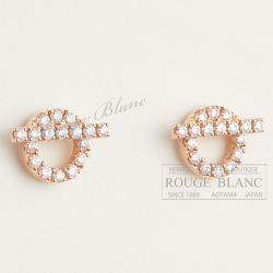 エルメス　ピアス　”フィネス”　ローズゴールド×ダイヤモンド【新品】 HERMES Pierced Earrings "Finesse" Rose gold×Diamond【NEW】