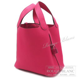 エルメス　ピコタンロックPM/18　モノクローム　ソーピンク　ローズメキシコ　トリヨンクレマンス　ピンク金具 【新品】 HERMES Picotin lock PM/18 Monochrome Rose mexico Taurillon Clemence Pink Buckle【NEW】