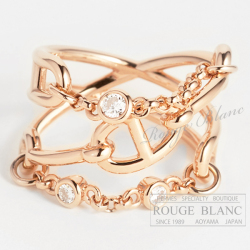 エルメス　リング　指輪　”シェーヌ・ダンクル・カオス” MM　ローズゴールド×ダイヤモンド　＃52　12号　【新品】 HERMES Ring "Chaine d'ancre Chaos" MM Rose gold×Diamond 【NEW】