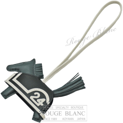 エルメス　ロデオ　ロベオ24　PM　ヴェールマングローブ×ブラック×クレ　バッグチャーム  【新品】 HERMES Rodeo Robeo24 PM Vert mangrove×Black×Craie【NEW】