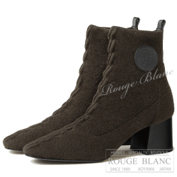 エルメス　アンクルブーツ　”ヴォルヴェール” 60　マロン×ブラック　#37 【新品】HERMES Ankle boot  "Volver"  Marron×Black【NEW】