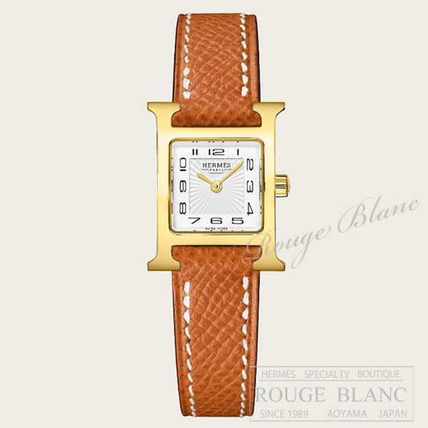 エルメス Hウォッチ ミニ 21mm ゴールド レディース W037893WW00