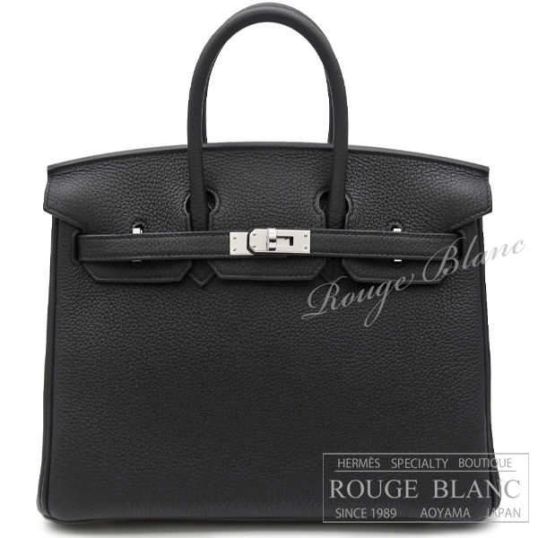 エルメス バーキン25 黒 ブラック トゴ シルバー金具 【新品】