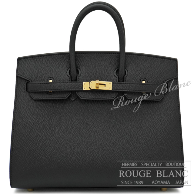 エルメス　バーキンセリエ25　黒　ブラック　エプソン　ゴールド金具　【新品】