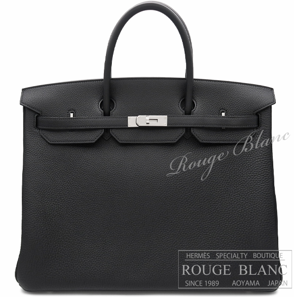 エルメス　バーキン40　黒　ブラック　トゴ　シルバー金具　【新品】