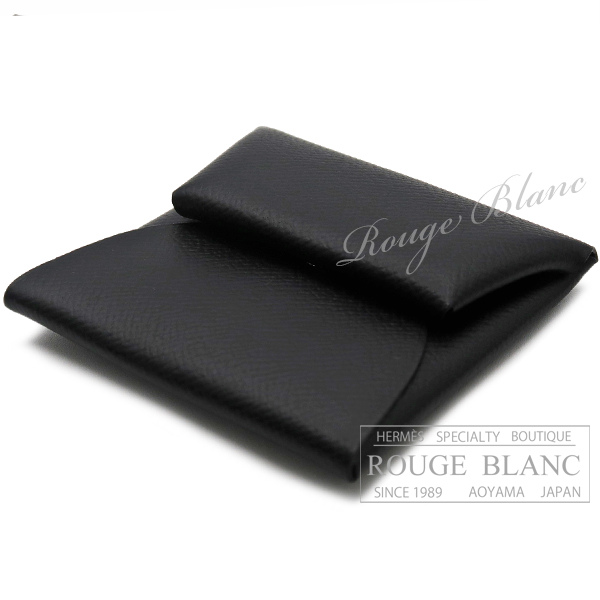 エルメス バスティア コインケース 黒 ブラック エプソン 【新品】