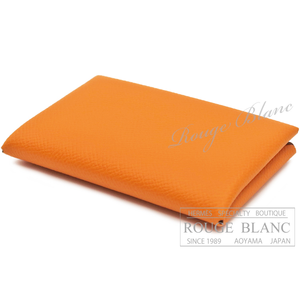エルメス カルヴィ カードケース 名刺入れ オレンジ エプソン 【新品】