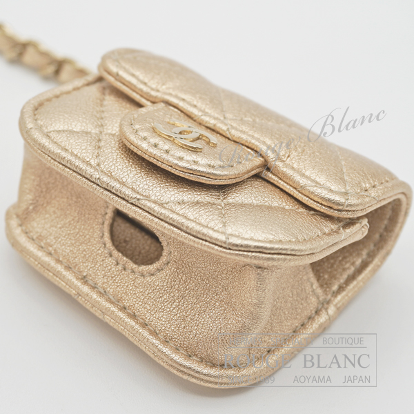 CHANEL ケース AirPodsケース 2024 イヤーズギフト シャネル 2024 イヤーズギフト コインケース AirPodsケース シャンパン