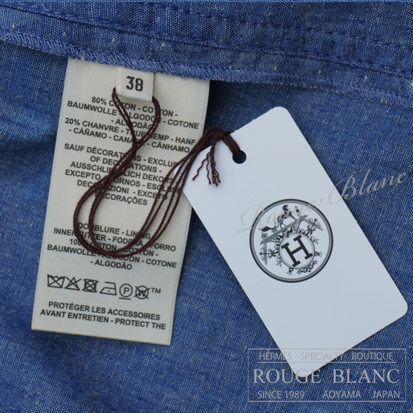 エルメス 2025 A/W デニムワンピース ”キャンディー・リブリス” ブルー