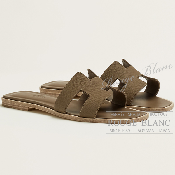 エルメス　サンダル　”オラン”　エトゥープ　#37　【新品】