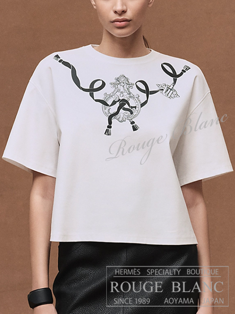 エルメス 2026 S/S Tシャツ ボクシーフィット ”カルトゥッシュ