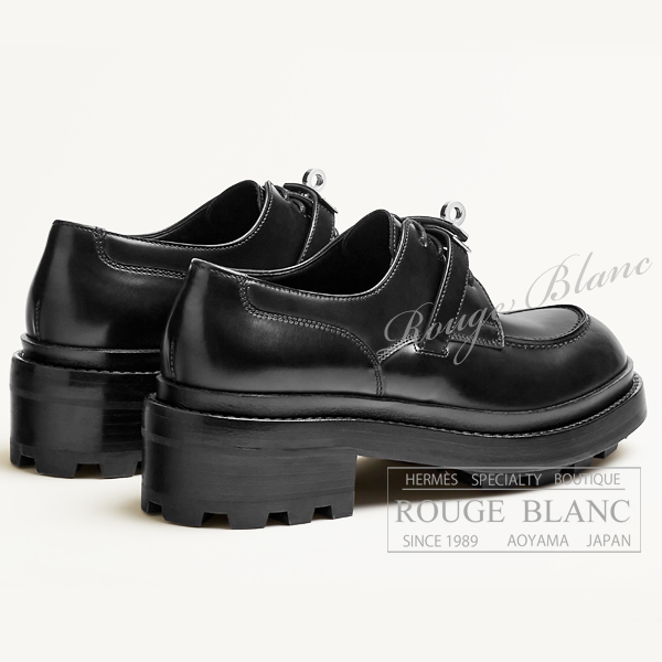 エルメス ローファー ダービー ”ファースト” 黒 ブラック #37 1/2 【新品】