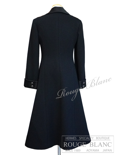 CHANEL ロングコート ワンピースセット36サイズ シャネル ロングコート ブラック #36 18A タグ付 メティエダール 【新品】