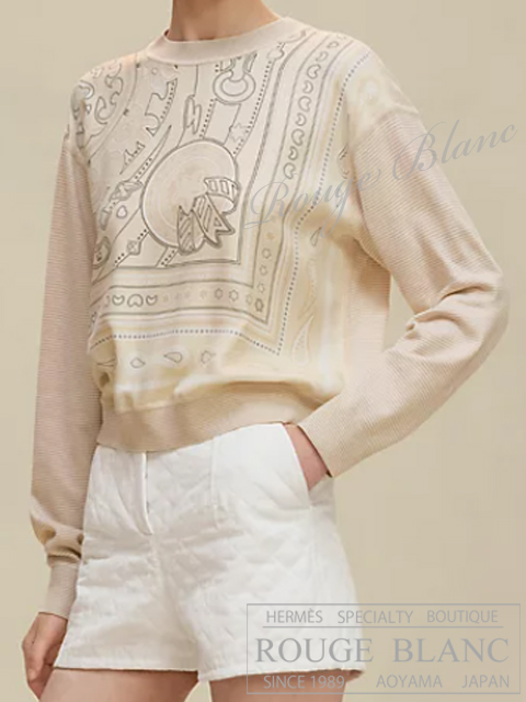 エルメス 2026 S/S シルク ロングスリーブニット “キャンディ