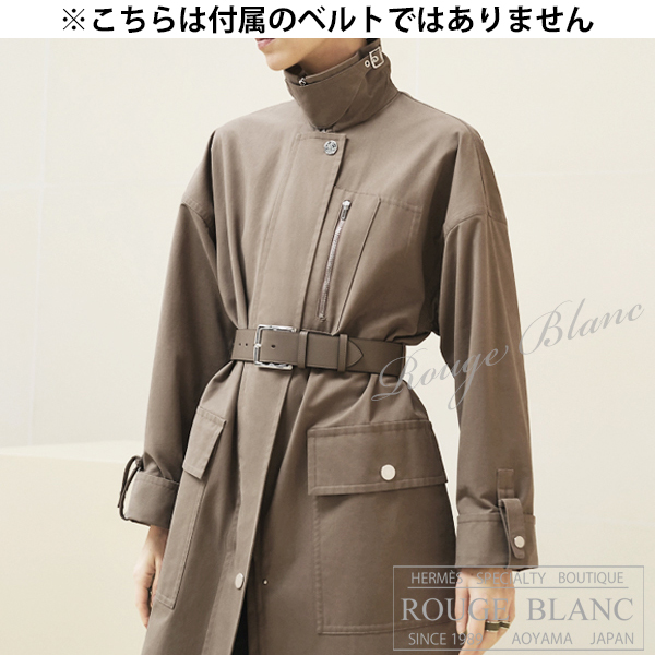 エルメス 2024 A/W トレンチコート 2WAY グレー/エトゥープ #34(9号位