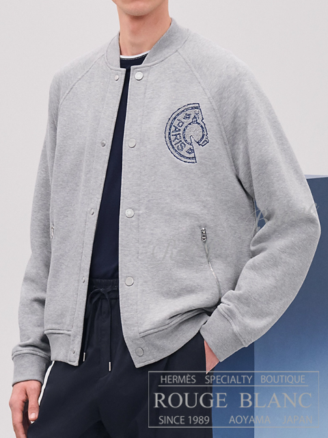 エルメス 2025 S/S メンズ テディブルゾン パッチ ”クルー・ド・セル