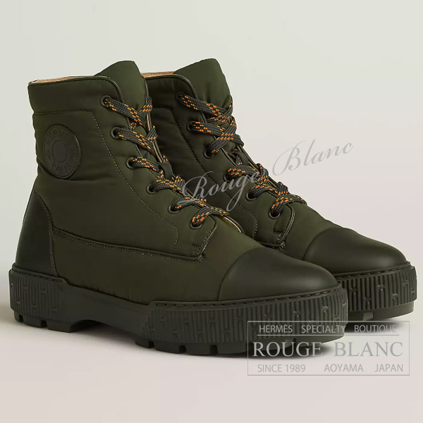 エルメス　メンズ　ショートブーツ　”フレッシュ”　ヴェールフォレ　#41　【新品】 HERMES Men's Ankle boot  "Fresh"  Vert foret 【NEW】