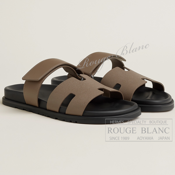 エルメス　メンズ　サンダル　”シプレ”　エトゥープ　#42　【新品】 HERMES Men's Sandal "Chypre" Etoupe 【NEW】