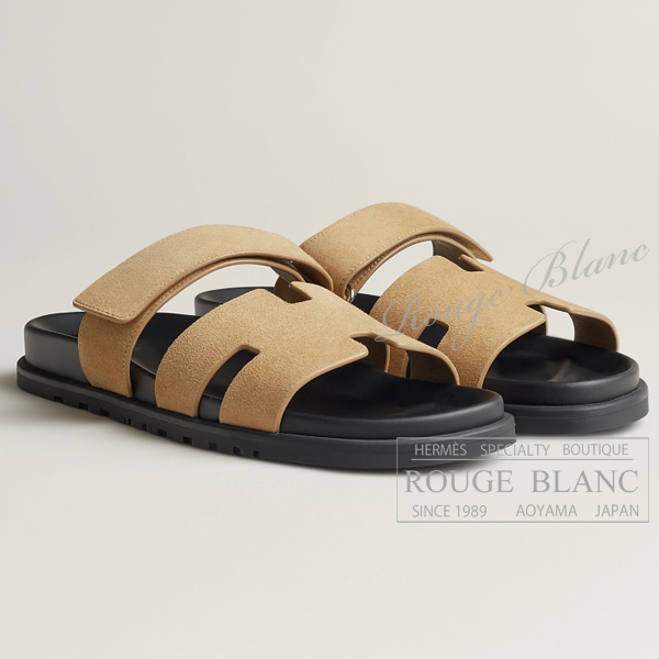 エルメス　メンズ　サンダル　”シプレ”　ベージュ・アルバートル　#41【新品】 HERMES Men's Sandal  "Chypre"  Beige【NEW】