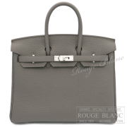 エルメス　バーキン25　エタン　トゴ　シルバー金具　【新品】   HERMES Birkin25 Etain Togo Silver Buckle 【NEW】