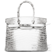 エルメス　バーキン30　ヒマラヤ　クロコダイル　ニロティカスマット　シルバー金具　【新品】 HERMES Birkin30 Himalaya Crocodile Niloticus Silver Buckle 【NEW】