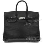 エルメス　バーキン25　黒　ブラック　リザード　シルバー金具 【新品】  HERMES Birkin25 Black Lizard Silver Buckle【NEW】