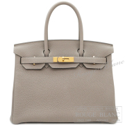 エルメス　バーキン30　グリアスファルト　トゴ　ゴールド金具 【新品同様】 HERMES Birkin30 Gris asphalte Togo Gold Buckle 【USED】