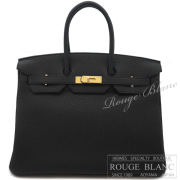 エルメス　バーキン35　黒　ブラック　トゴ　ゴールド金具　【新品】 HERMES Birkin35 Black Togo Gold Buckle【NEW】