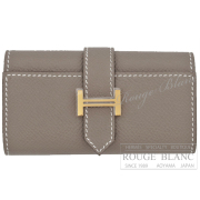 エルメス　ベアンキーケース　4連　エトゥープ　エプソン　ゴールド金具  【新品】 HERMES Bearn Keycase4 Etoupe Epsom Gold Buckle【NEW】