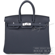 エルメス　バーキン25　ブルーニュイ　トゴ　シルバー金具　【新品】   HERMES Birkin25 Bleu Nuit Togo Silver Buckle 【NEW】