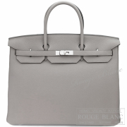 エルメス　バーキン40　グリアスファルト　トゴ　シルバー金具　ライトグレー　【新品】 HERMES Birkin40 Gris asphalte Togo Silver Buckle 【NEW】