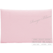 エルメス　カルヴィ　カードケース　名刺入れ　ローズダーリン　シェーヴル 【新品】 HERMES Calvi (Cardcase) Rose darling Chevre【NEW】