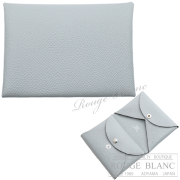 エルメス　カルヴィ　デュオ　カードケース　名刺入れ　コインケース　ブルーグラシエ　エプソン【新品】HERMES Calvi duo (Cardcase/Coin case)  Bleu glacier Epsom【NEW】