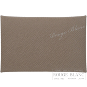 エルメス　カルヴィ　カードケース　名刺入れ　エトゥープ　エプソン　【新品】 HERMES Calvi Cardcase Etoupe Epsom  【NEW】