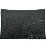 エルメス　カルヴィ　カードケース　名刺入れ　ヴェールフォンセ　エプソン 【新品】 HERMES Calvi Cardcase Vert fonce Epsom 【NEW】