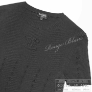 シャネル　半袖ニット　トップス　ブラック　＃34　ココマーク　P70915　【中古】 CHANEL  Knit Tops Black 【USED】