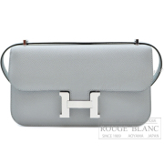 エルメス　コンスタンスエラン　ミラー/ミロワール　ブルーグラシエ　エプソン　シルバー金具　ショルダーバッグ 【新品】HERMES Constance Elan Miroir Bleu glacier Epsom Silver Buckle 【NEW】