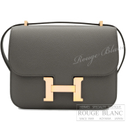 エルメス　コンスタンスミニ　エタン　エプソン　ローズゴールド金具　ショルダーバッグ 【新品同様】HERMES Constance mini Etain Epsom Rose gold Buckle【USED】