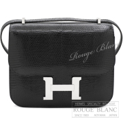 エルメス　コンスタンスミニ　ブラック　黒　リザード　シルバー金具　ショルダーバッグ　【新品】　HERMES Constance mini Black Lizard Silver Buckle 【NEW】