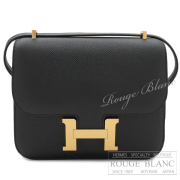 エルメス　コンスタンスミニ　ミラー/ミロワール　黒　ブラック　エプソン　ゴールド金具　ショルダーバッグ 【新品】HERMES Constance mini Miroir Black Epsom Gold Buckle【NEW】