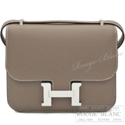 エルメス　コンスタンスミニ　ミラー/ミロワール　エトゥープ　エプソン　シルバー金具　ショルダーバッグ 【新品】HERMES Constance mini Miroir Etoupe Epsom Champagne Silver Buckle【NEW】