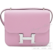 エルメス　コンスタンスミニ　モーヴシルベストル　エプソン　シルバー金具　ショルダーバッグ 【中古】HERMES Constance mini Mauve sylvestre Epsom Silver Buckle 【USED】