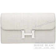 エルメス　コンスタンスロング　トゥーゴー　ベトン　クロコダイル　アリゲーターマット　シルバー金具  【新品】HERMES Constance long To Go Beton Crocodile Alligator Mat Silver Buckle 【NEW】