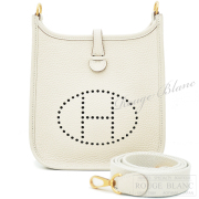 エルメス　エヴリン　TPM/16　アマゾン　クレーム/クリーム　トリヨンクレマンス　ゴールド金具 【新品】HERMES  Evelyne TPM/16 Amazon Cream Taurillon Clemence Gold Buckle【NEW】