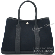 エルメス　ガーデンパーティTPM/30　ブルーインディゴ　トワルミリタリー×ネゴンダ　【新品】 HERMES Garden Party TPM/30 Bleu indigo Toile Military×Negonda 【NEW】