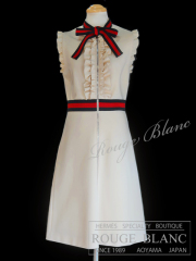 グッチ　ノースリーブワンピース　アイボリー　#M　【未使用品】GUCCI One piece Dress Ivory　#M 【UNUSED】